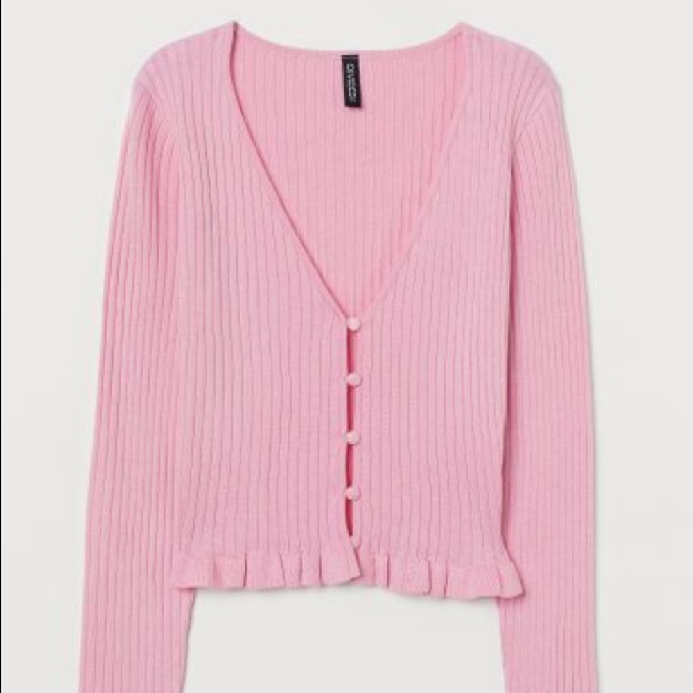 Short Pink Cardigan